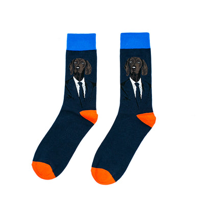 Calcetines Retro de Algodón Puro - Diseño Personalizado para Otoño e Invierno - Image 8