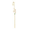 Stone-plated Real Dorado Surround The Auricle-Estilo Slash Earrings 1style