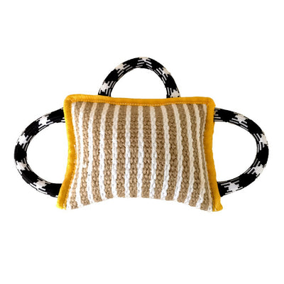 Juguete de Cuerda para Perros con 3 Asas - Almohada de Yute Resistente para Tirar - Image 8