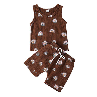 Shorts Deportivos de Verano para Niños y Niñas - Conjunto de Dos Piezas - Image 7