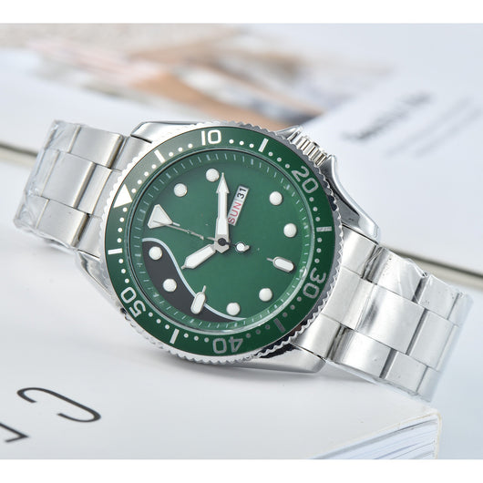 Reloj de Cuarzo para Hombre con Correa de Silicona y Calendario Doble - Image 20