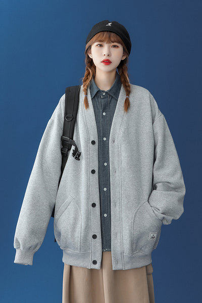 Chaqueta Beisbolera Estilo BF Primavera Otoño - Cardigan Uniforme Deportivo - Image 2