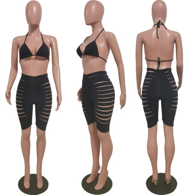 Bikini Floral Calado - Conjunto de Dos Piezas para Vacaciones - Image 8