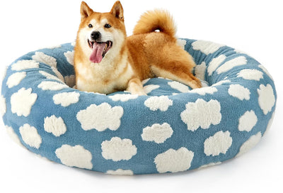 Cama Donut para Gatos y Perros Pequeños - Cama Calmante Moderna con Funda Jacquard Suave - Image 12