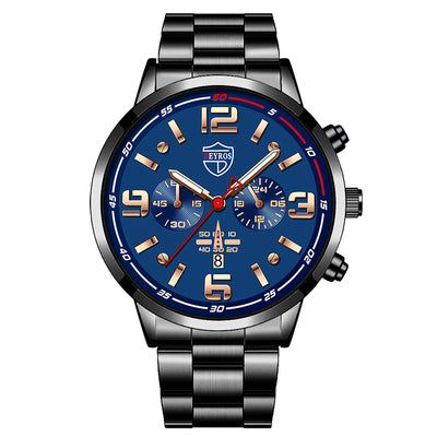 Reloj de Cuarzo para Hombre con Banda de Acero y Calendario Luminoso - Image 8