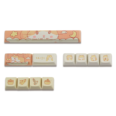 Keycaps Mecánicos Custard Cute - Compatible 68, 75, 98, 100 Teclas - Image 19
