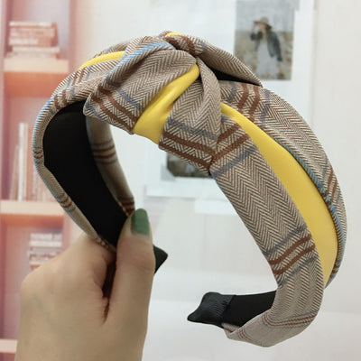 Cinta Retro Cuadros Anchos para Cabello - Accesorio Vintage Adulto - Image 30