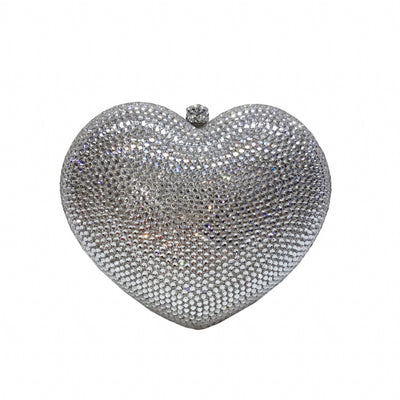 Bolso de Cena Corazón Diamante Rojo Pêssego - Image 7