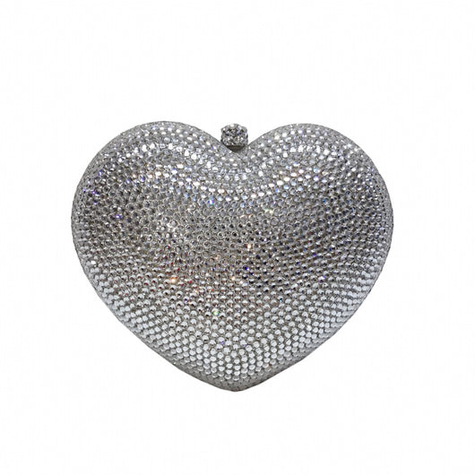 Bolso de Cena Corazón Diamante Rojo Pêssego - Image 7