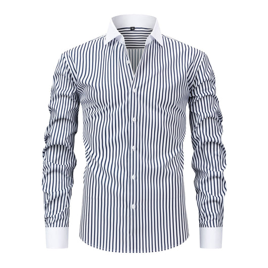 Camisa Ejecutiva de Manga Larga con Cuello Windsor, Stretch y Resistente a Arrugas