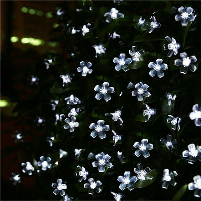 Luces Solares Decorativas 12m 100 LED Flor de Durazno Impermeables - Image 8
