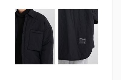 Chaqueta Acolchada Casual Estilo Camisero de Algodón Japonés - Image 25
