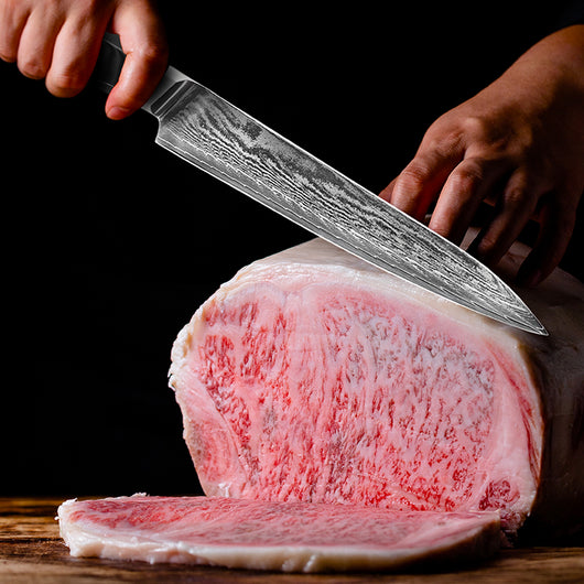 Cuchillo Damasco para Chef y Sashimi - Acero Inoxidable Profesional - Image 5
