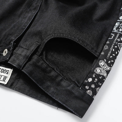 Jeans Hip Hop Vintage Desgastados con Detalles Floral - Image 14