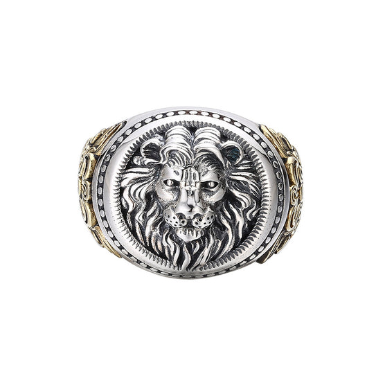Anillo de Plata 925 León Vintage Desgastado - Image 8