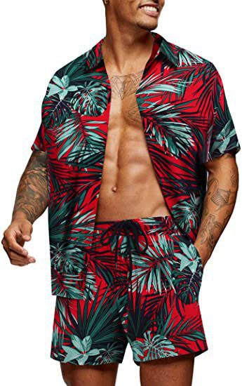 Conjunto de Camisas Estampado Floral Hawaiano para Jóvenes - Image 15