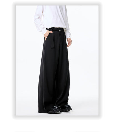 Pantalones Holgados de Pierna Recta con Drapeado Elegante - Image 13