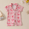 Jumpsuit Infantil Estampado con Moño Personalizado para Niñas