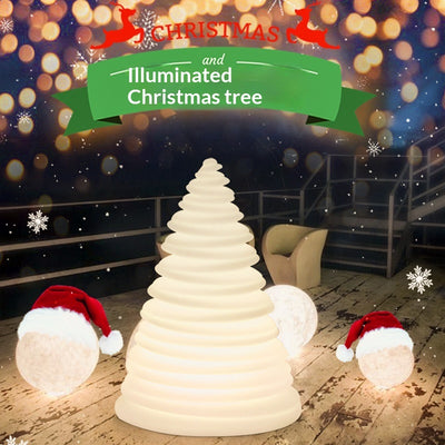 Lámpara LED Navideña Árbol Bambú con Diseño Infantil para Jardín