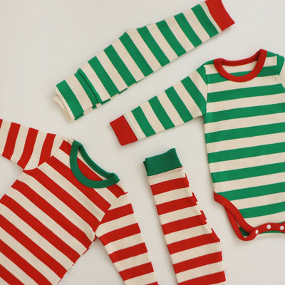 Conjunto de Romper a Rayas y Leggings para Bebé - Image 7