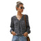 Blusa Manga Larga Floral Elegante - Estilo Sofisticado