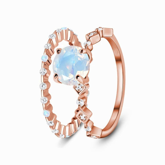 Anillo Doble Aro Oro Rosado Diseño Minimalista - Image 7