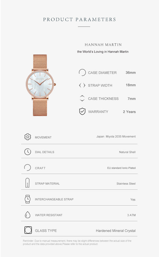 Reloj de Cuarzo para Mujer con Caja de Acero Inoxidable y Esfera de Diamantes - Image 20