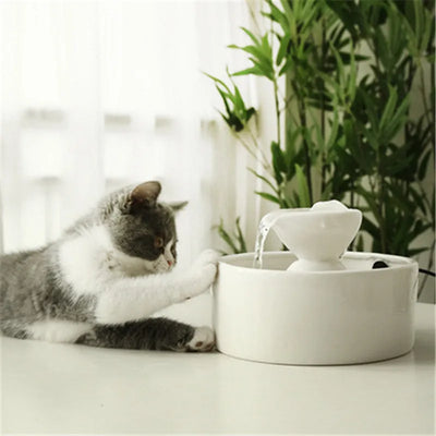 Fuente de Agua Cerámica Inteligente para Gatos con Circulación Continua - Image 17