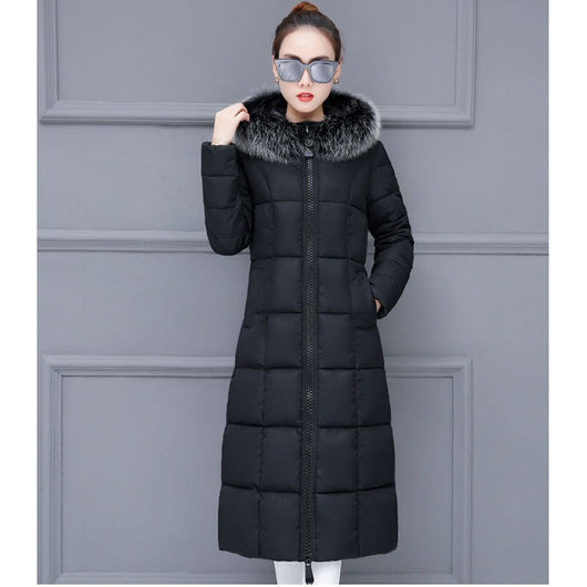 Abrigo Largo Acolchado Estilo Coreano Hasta la Rodilla - Image 22