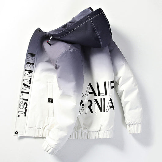 Chaqueta Ligera de Diseño Degradado para Hombre - Image 9