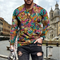 Playera Estampada Mapa de Personalidad 3D - Manga Larga Transpirable para Primavera y Otoño