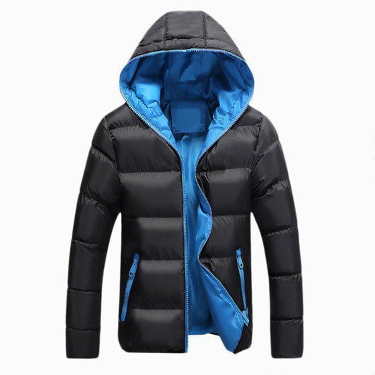 Abrigo Acolchado con Capucha para Hombre Talla Grande - Image 14