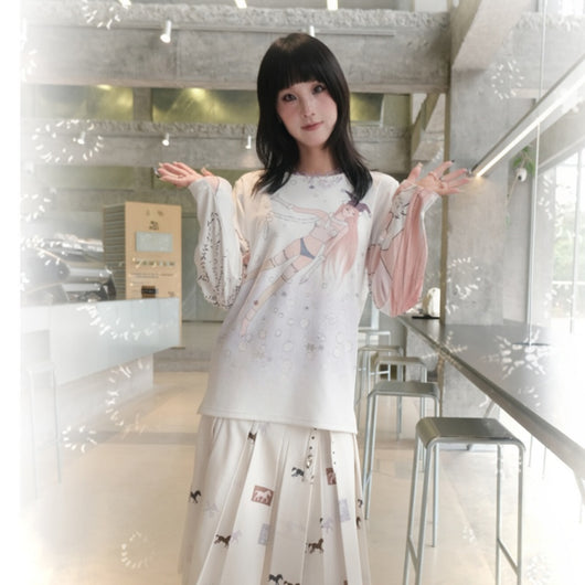Blusa Edelweiss Manga Larga Suelta para Niña - Image 9
