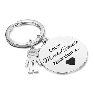 Llavero Personalizado Corazón Hueco Acero Inoxidable Diseño Cachorro - Image 31