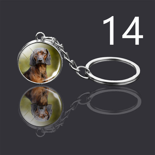 Llavero Colgante de Cristal Doble Cara Luminoso para Mascotas - Image 24