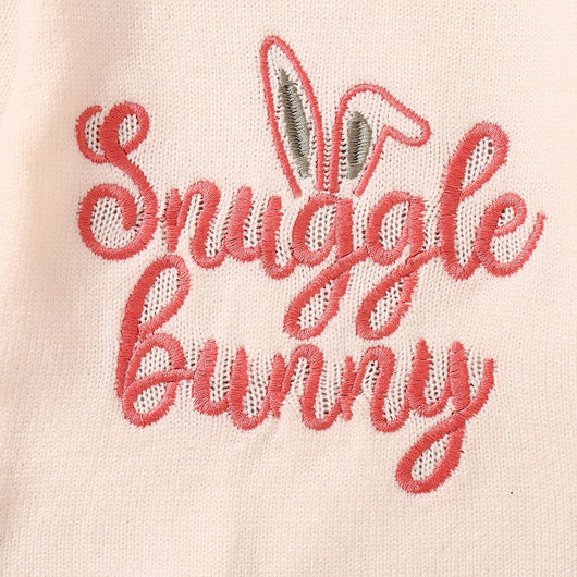 Suéter Infantil con Orejas de Conejo y Bordado de Letras para Pascua - Image 25