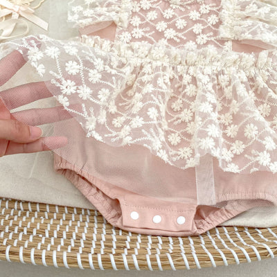 Mameluco de Malla para Bebé Niña - Diseño Luna Llena - Image 13