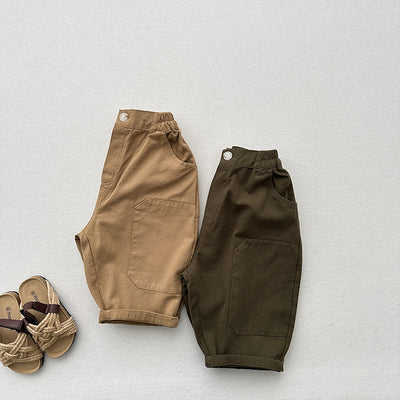 Pantalones Baggy Cropped con Parches Vintage Lavado Desgastado - Image 9