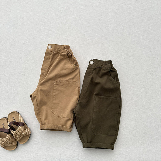 Pantalones Baggy Cropped con Parches Vintage Lavado Desgastado - Image 9