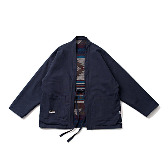 Chaqueta Acolchada de Algodón Estilo Étnico Retro para Hombre - Image 20