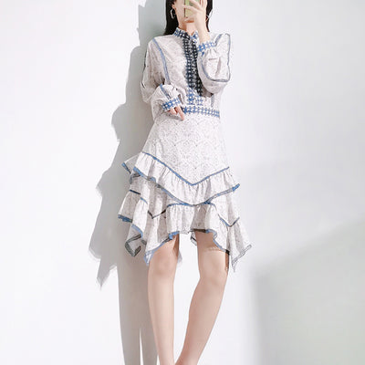 Conjunto de Dos Piezas con Blusa de Mangas Globo y Falda para Mujer - Image 10