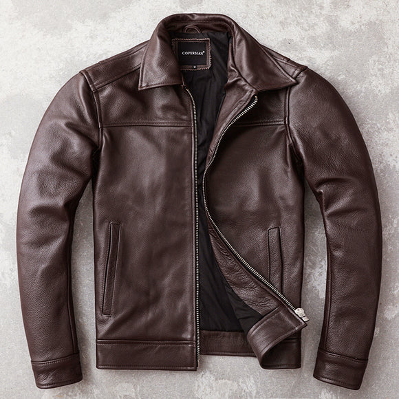 Saco de Vestir Marrom Escuro Masculino Plus Size com Lapela Clássica