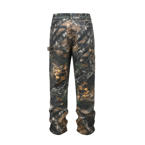 Conjunto Safari Retro Camuflaje Hojas Secas con Pantalón Táctico Estampado Completo