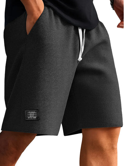 Pantalones Cortos Tejido Waffle para Hombre - Comodidad Moderna - Image 5