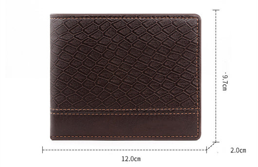 Billetera Hombre Cuero Grabado Patrón Serpiente Gran Capacidad - Image 16