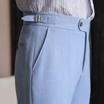 Pantalones de Vestir Elásticos Napolitanos sin Planchado para Hombre - Image 5