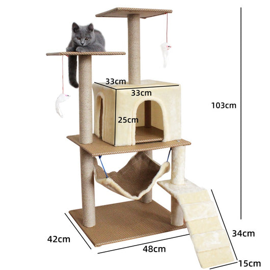 Árbol Rascador para Gatos con Torre de Escalada Espada - Image 9