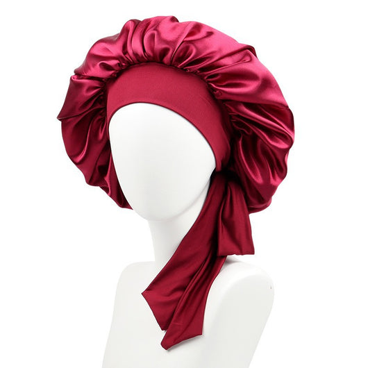 Gorro de Seda con Moño Elástico - Diseño Liso y Elegante - Image 19