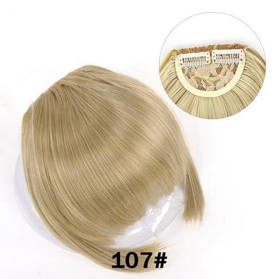 Peluca Sintética con Flequillo Lateral y Clips - Estilo Europeo Americano - Image 14