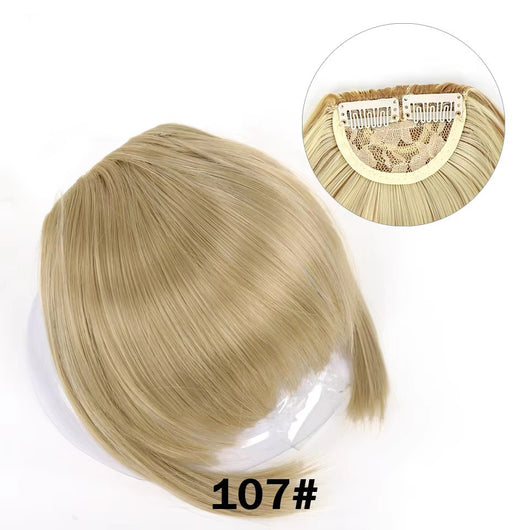 Peluca Sintética con Flequillo Lateral y Clips - Estilo Europeo Americano - Image 14